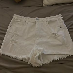 American eagle high waisted jean shorts